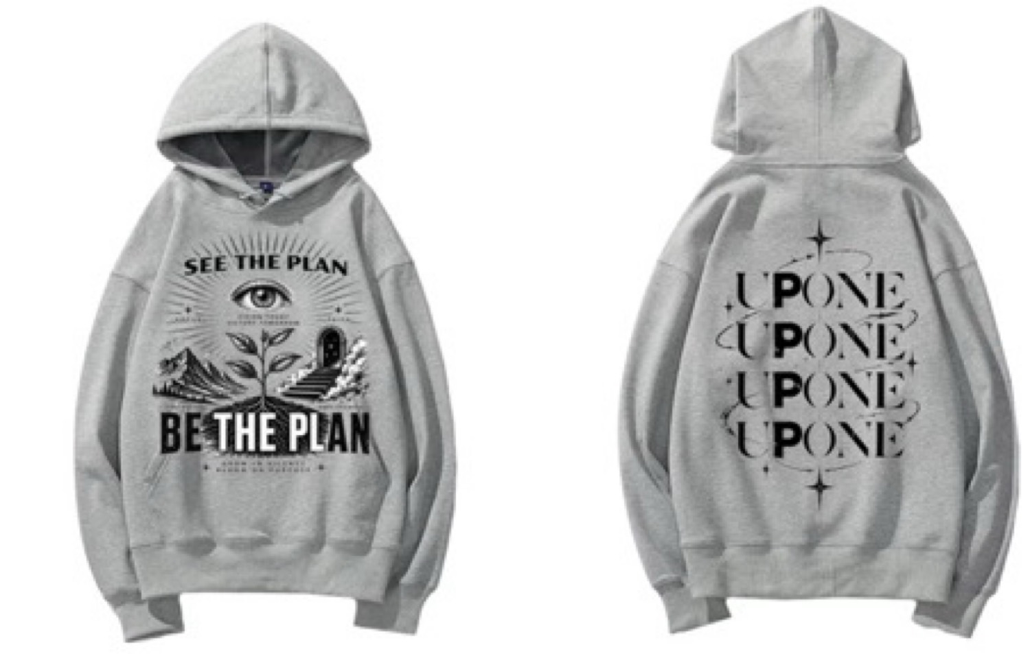 See The Plan Hoodie — Heather Grey