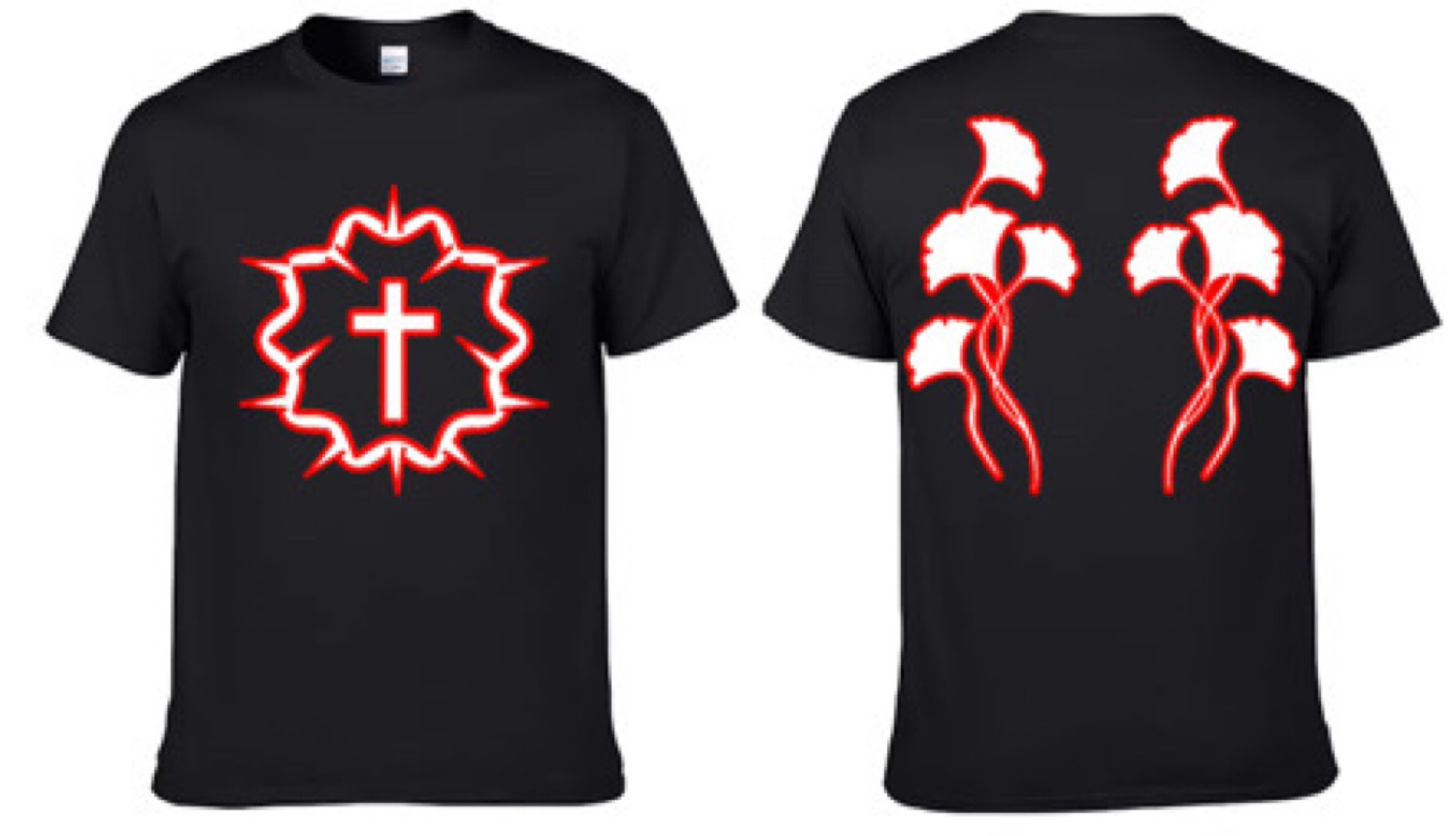 Faith Cross Tee — Black