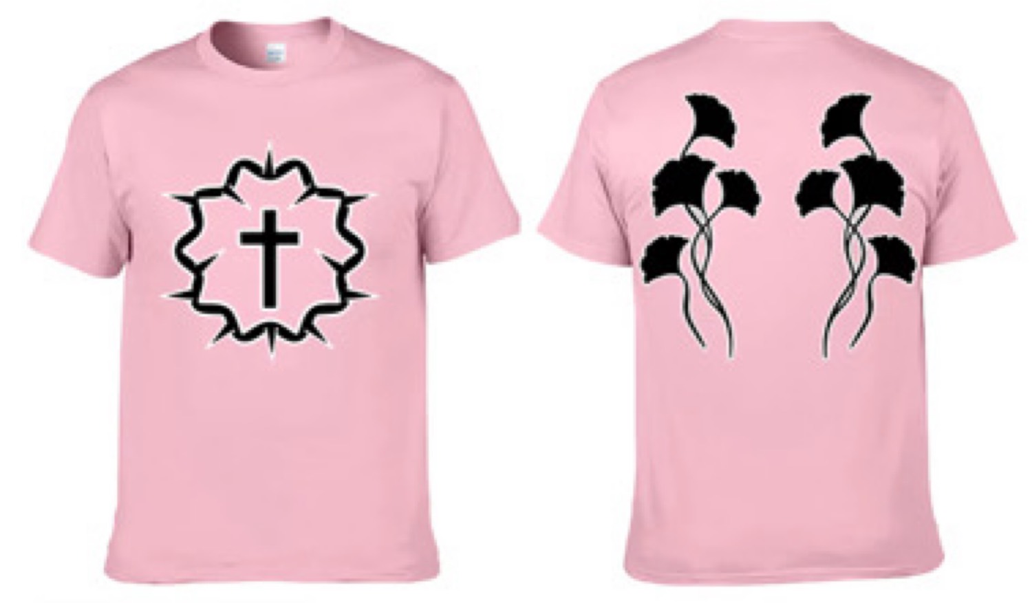 Faith Cross Tee — Pink