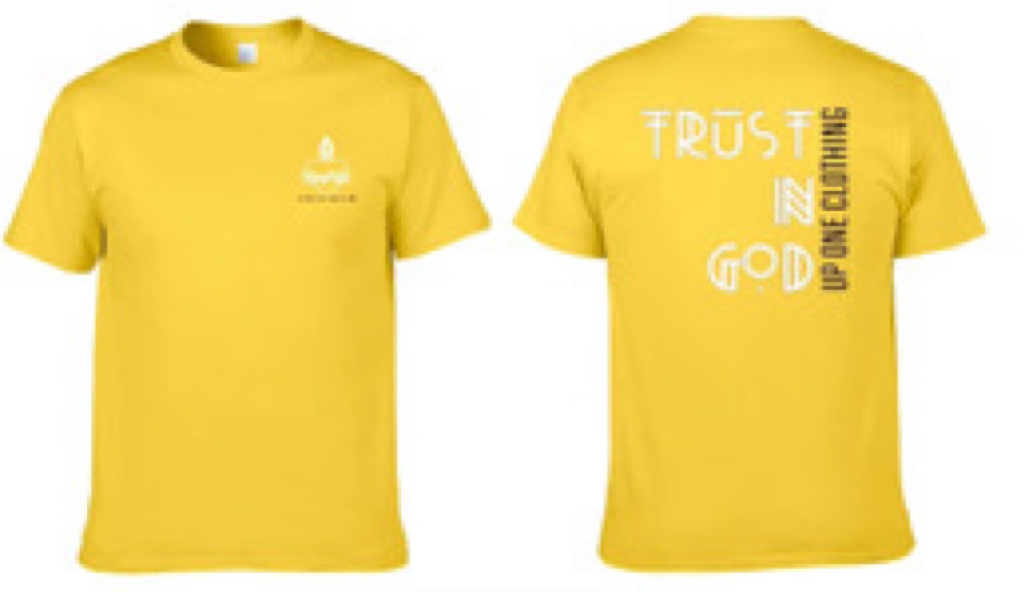 Trust In God Tee — Yellow